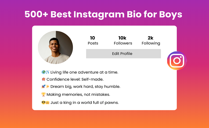 stylish bio for instagram for boy