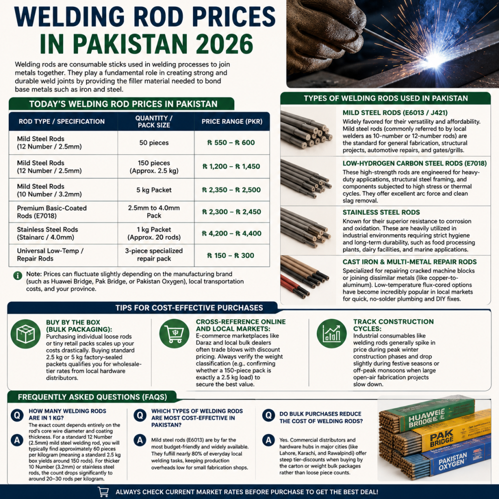 Latest Welding Rod Prices in Pakistan – June 2026 1 Welding Rod Prices in Pakistan
